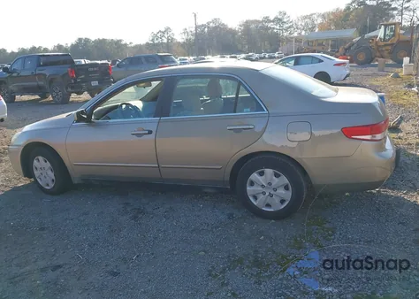 2003 Honda Accord 2.4 Lx z USA, uszkodzony, nr VIN 3HGCM56303G701588